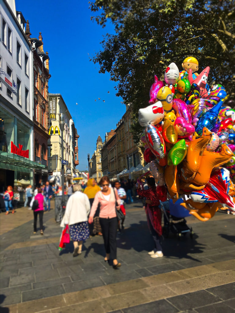 balloons at the stadfest in Wiesbaden Germany