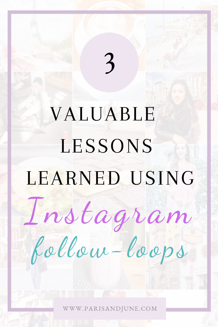 3 valuable lessons learned using instagram follow loops. Plus, what they are and how to join them.