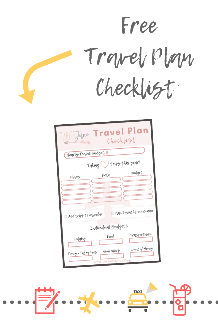 Free Travel Plan Checklist www.parisandjune.com-2
